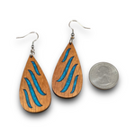 Load image into Gallery viewer, Handmade Koa and Resin Earrings
