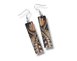 이미지를 갤러리 뷰어에 로드 , Koa Engraved Earrings
