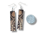 이미지를 갤러리 뷰어에 로드 , Koa Engraved Earrings
