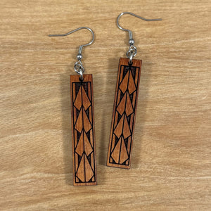 Koa Maka Ihe Earrings (short)