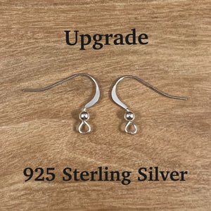 925 Sterling Silver French Hooks (upgrade)