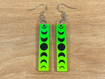 Load image into Gallery viewer, Acrylic Moon Phase Earrings (short)
