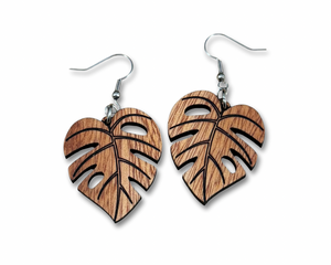 Kamani Monstera Earrings