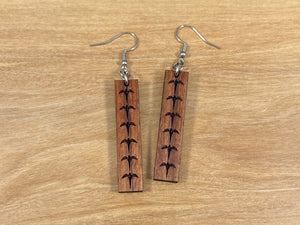 Koa Iwa Earrings (short)