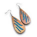 Load image into Gallery viewer, Handmade Koa and Resin Earrings
