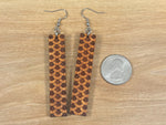 Load image into Gallery viewer, Engraved Koa Fish Scale Earrings
