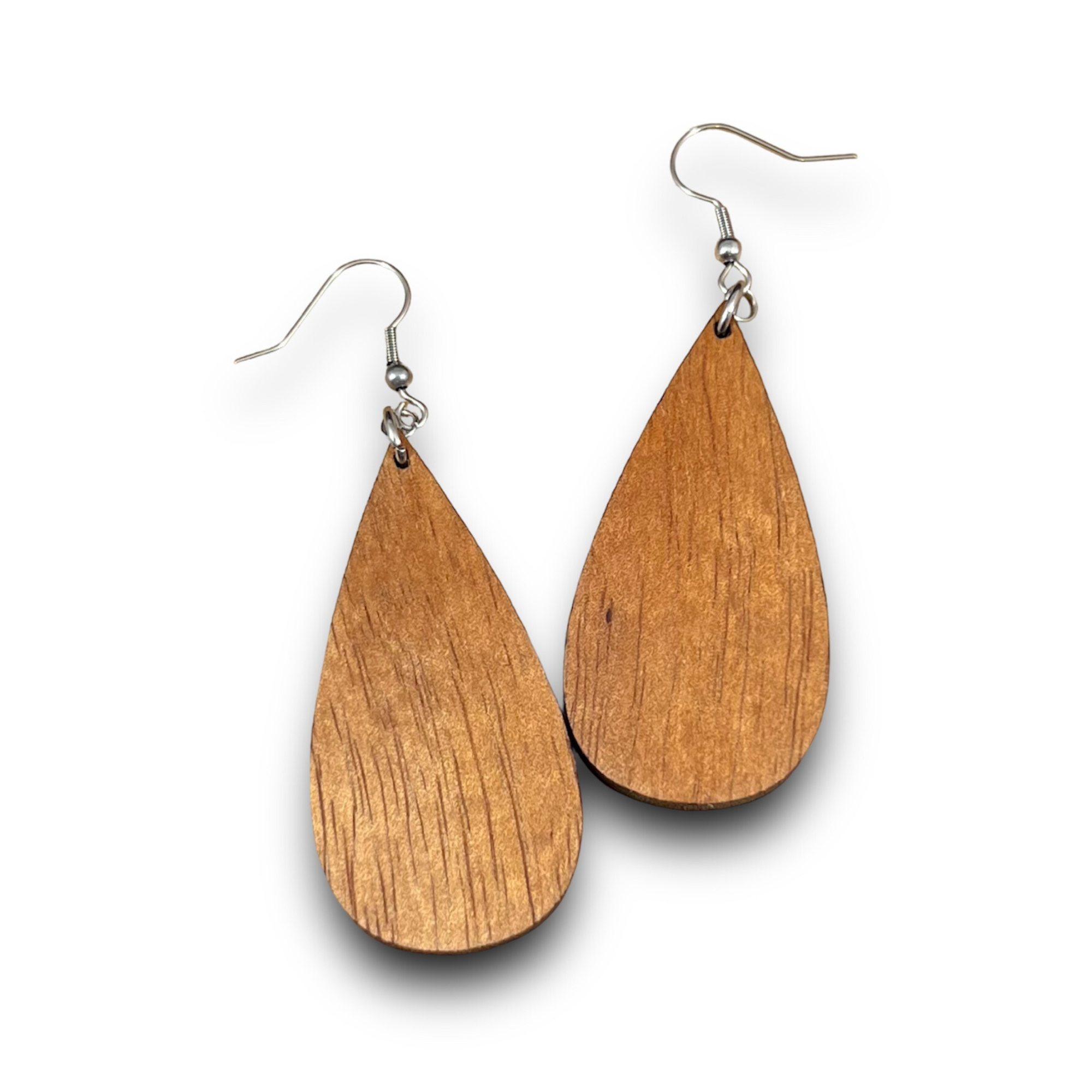 Handmade Koa and Resin Earrings