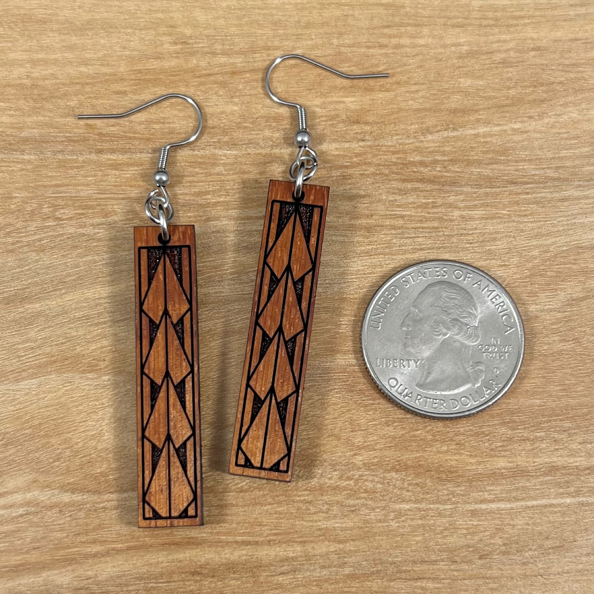 Koa Maka Ihe Earrings (short)