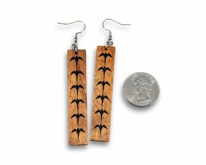 Koa Iwa Earrings