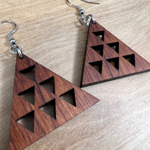 Koa Mauna Earrings