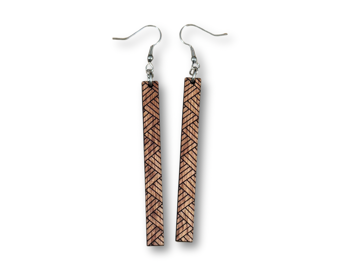 Kamani Lauhala Earrings