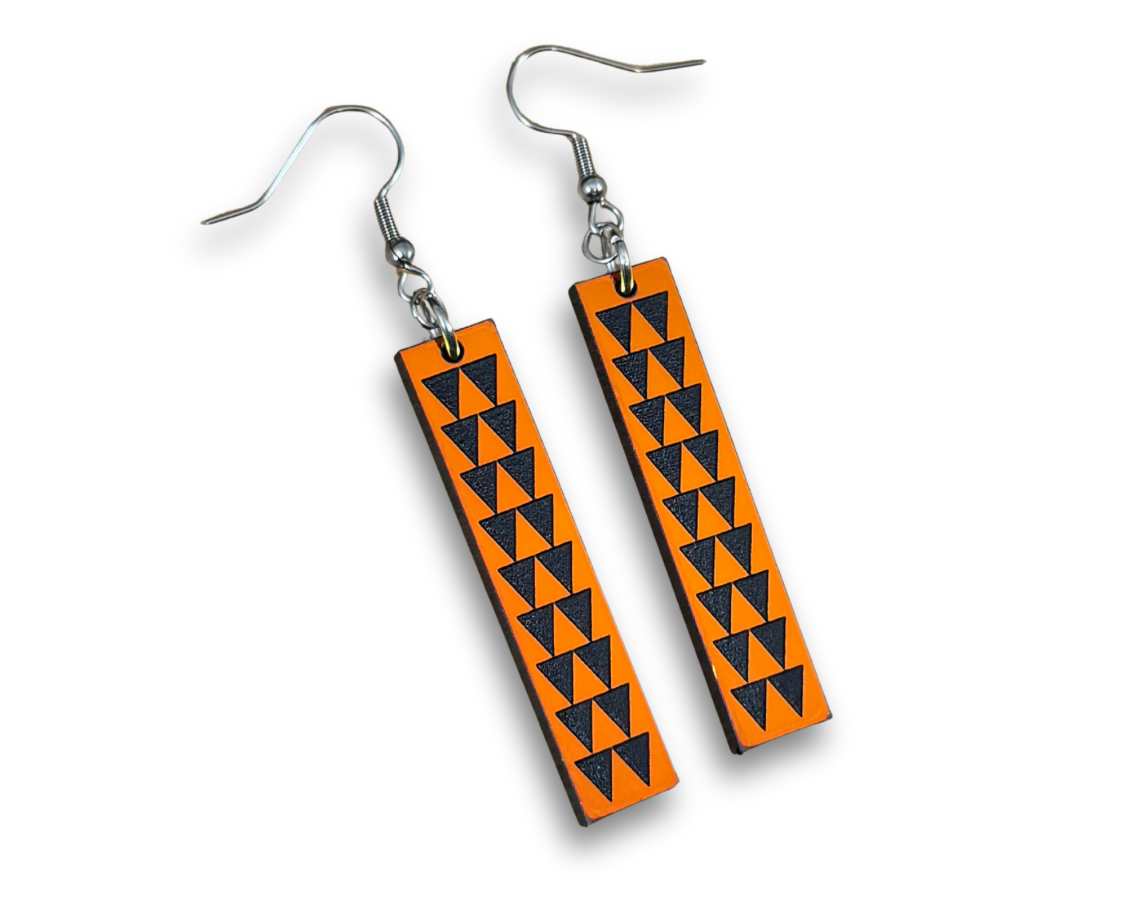 Acrylic Solar Flare Iridescent Earrings