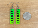 Load image into Gallery viewer, Acrylic Moon Phase Earrings (short)
