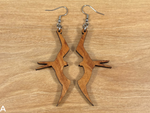 Load image into Gallery viewer, Koa Iwa Bird Earrings
