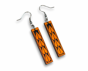 Acrylic Solar Flare Iridescent Earrings