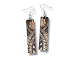 이미지를 갤러리 뷰어에 로드 , Koa Engraved Earrings
