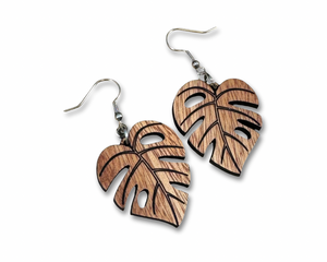 Kamani Monstera Earrings