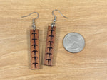 Load image into Gallery viewer, Koa Iwa Earrings (short)
