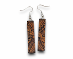 Load image into Gallery viewer, Koa Engraved Earrings (short)
