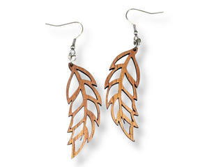 Koa Leaf Earrings