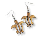 Load image into Gallery viewer, Koa Honu Earrings (medium)
