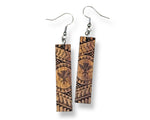 Load image into Gallery viewer, Koa Engraved Earrings (short)
