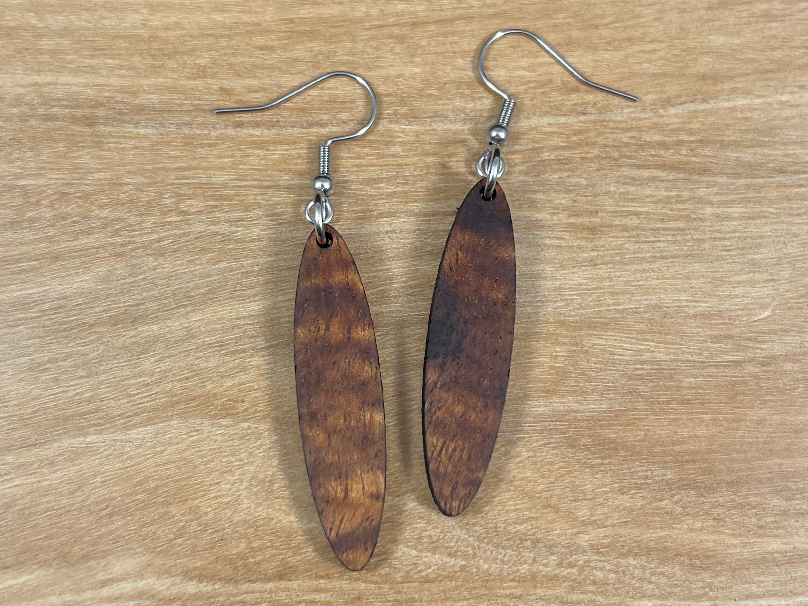 Koa Wood Earrings