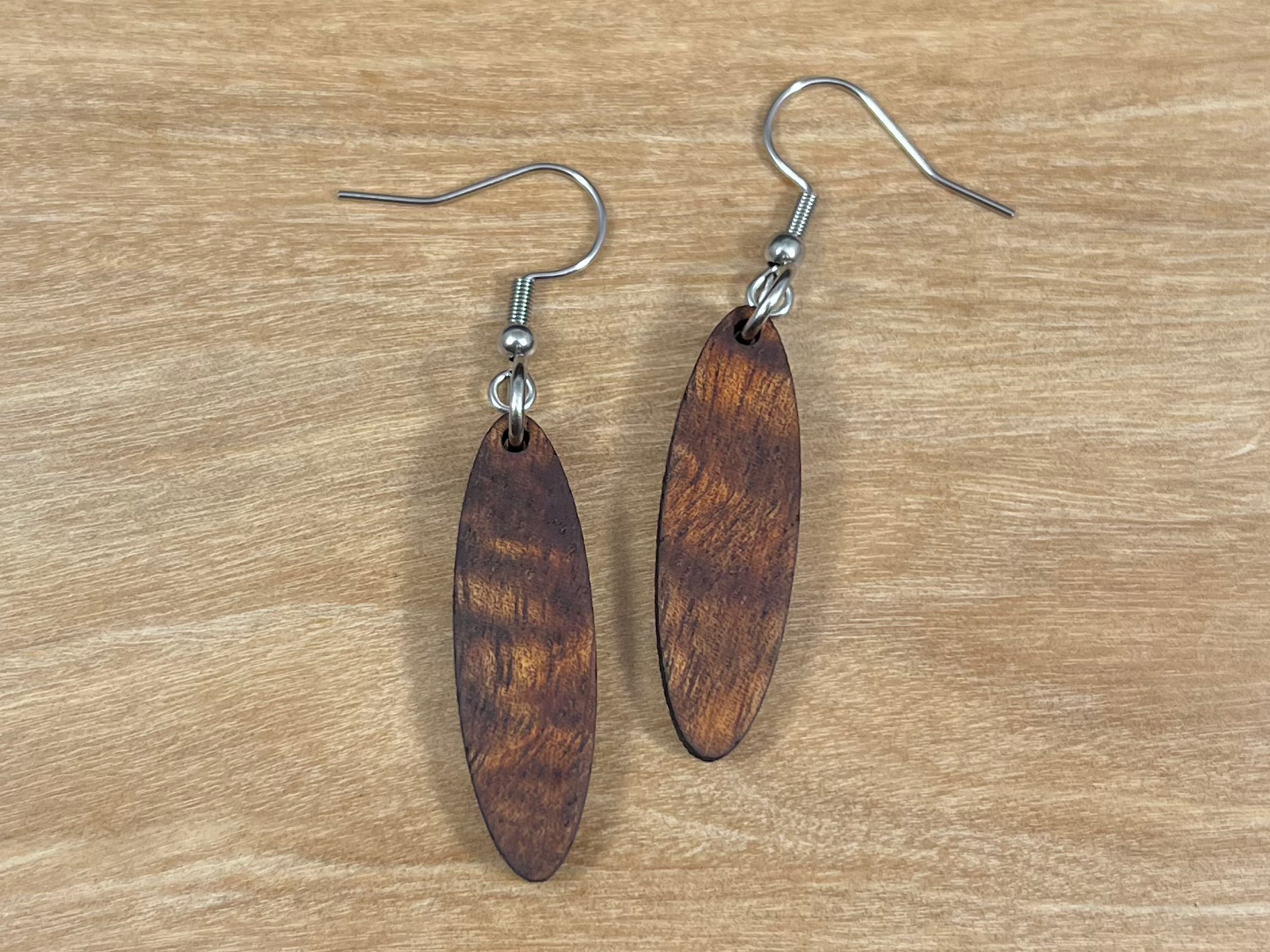 Koa Wood Earrings