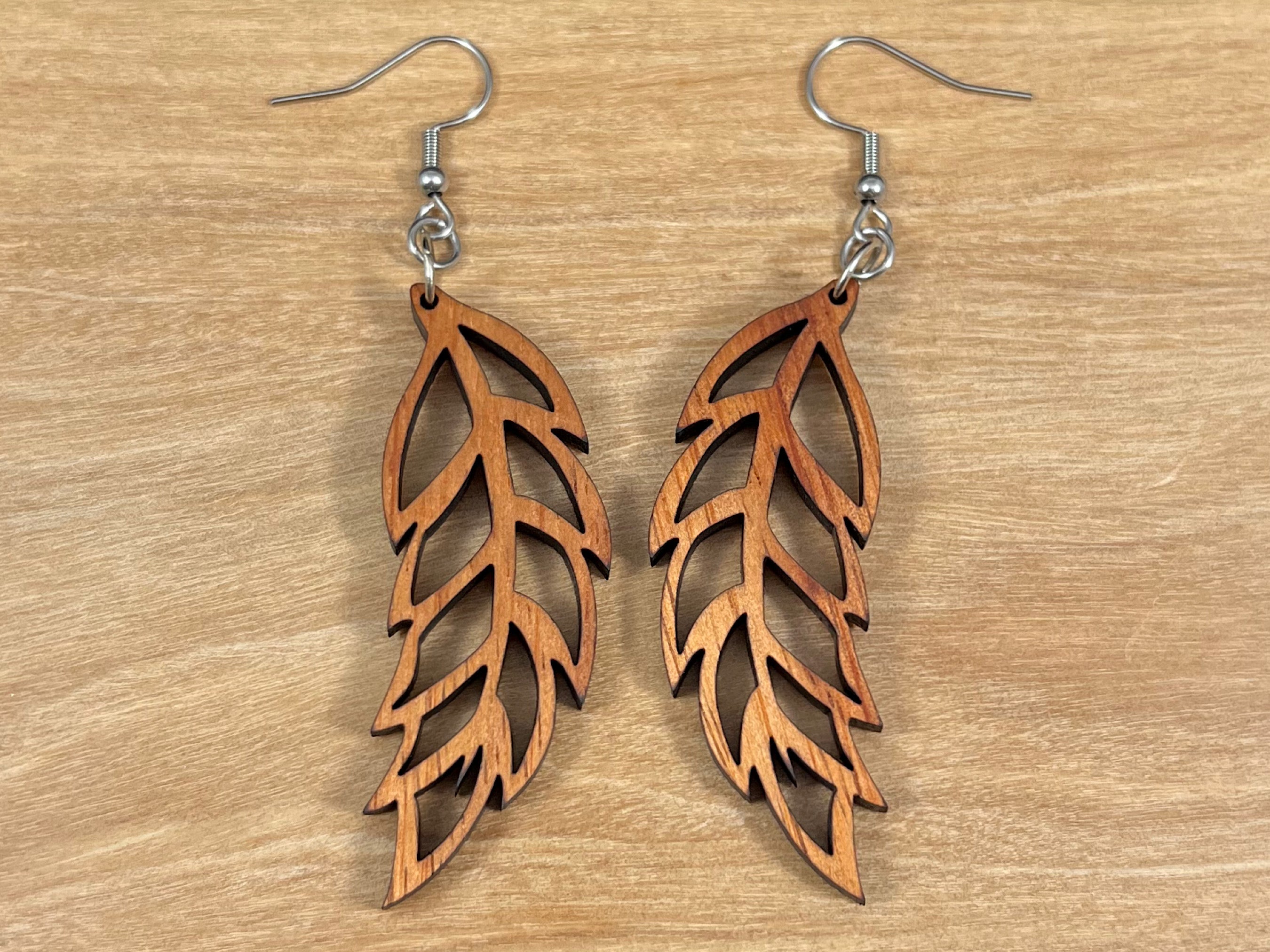 Koa Leaf Earrings