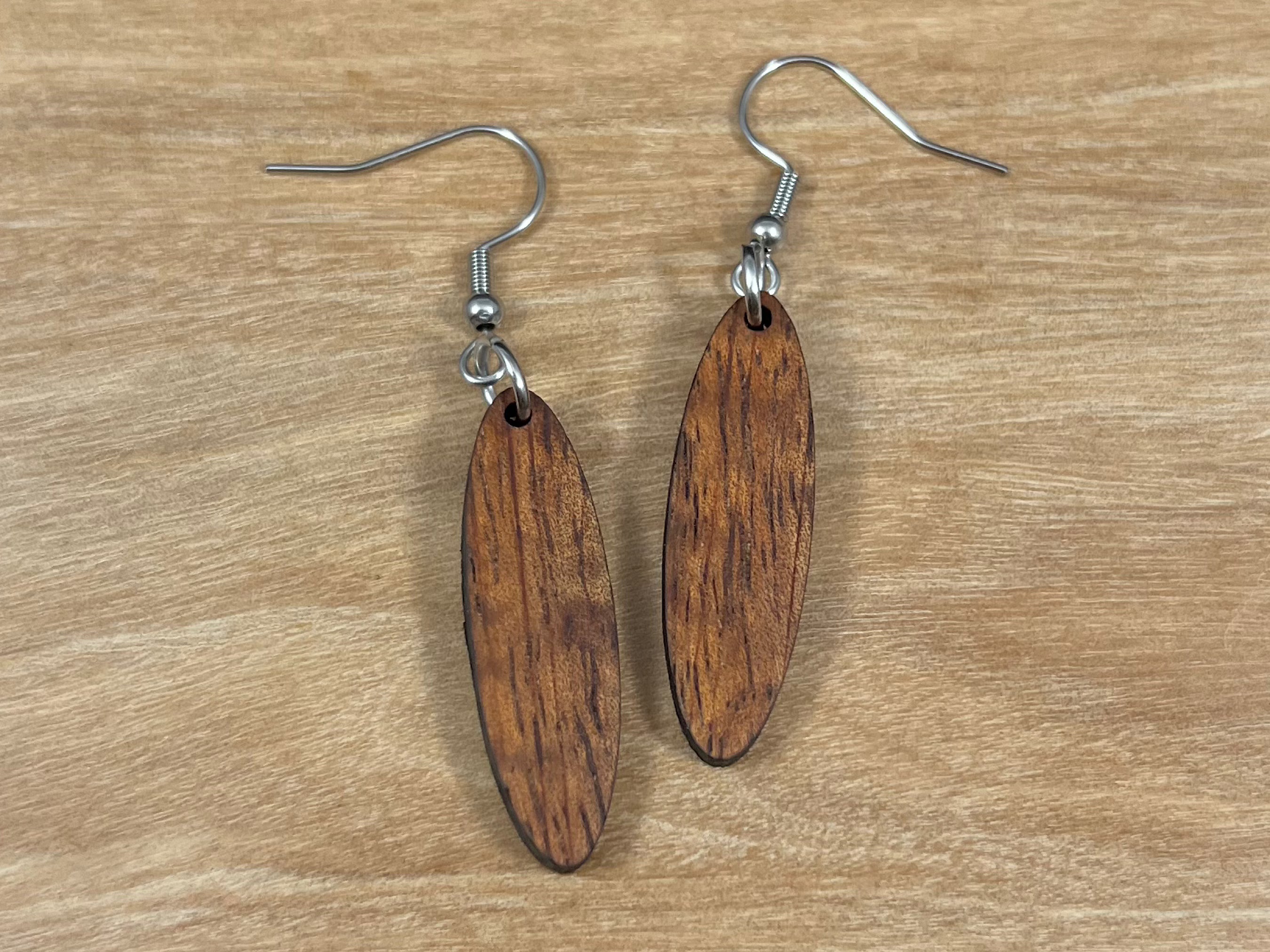 Koa Wood Earrings