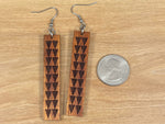 Load image into Gallery viewer, Engraved Koa Earrings
