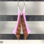 Load image into Gallery viewer, Handmade Koa and Resin Earrings
