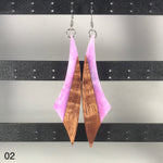 Load image into Gallery viewer, Handmade Koa and Resin Earrings
