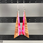 Load image into Gallery viewer, Handmade Koa and Resin Earrings
