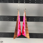 Load image into Gallery viewer, Handmade Resin and Koa Earrings
