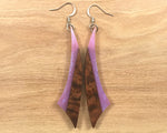 Load image into Gallery viewer, Handmade Koa and Resin Earrings
