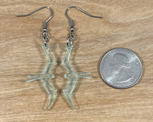 Glass Acrylic Iwa Earrings