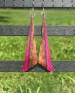 Load image into Gallery viewer, Handmade Koa and Resin Earrings
