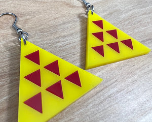 Acrylic Mauna Earrings