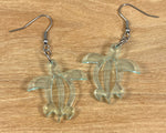 Load image into Gallery viewer, Glass Acrylic Honu Earrings
