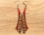 Load image into Gallery viewer, Handmade Koa and Resin Earrings
