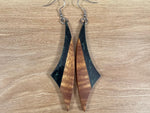 Load image into Gallery viewer, Handmade Koa and Resin Earrings
