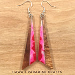 Load image into Gallery viewer, Handmade Resin and Koa Earrings
