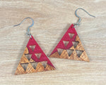 Load image into Gallery viewer, Handmade Koa and Resin Mauna Earrings
