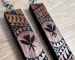 Load image into Gallery viewer, Koa Engraved Earrings (short)
