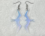 Load image into Gallery viewer, Rainbow Iridescent Acrylic Iwa Earrings
