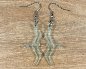 Glass Acrylic Iwa Earrings