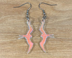 Load image into Gallery viewer, Rainbow Iridescent Acrylic Iwa Earrings (small)
